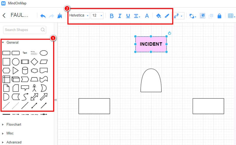 フォールトツリー分析 Mindonmap を作成する