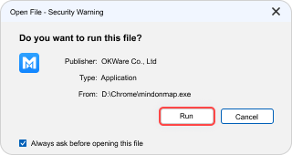 Run EXE on Windows