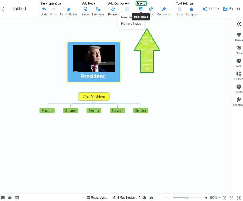 Nemokama MindMap nuotrauka