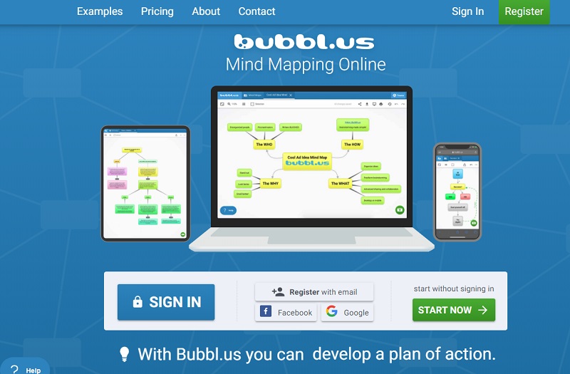 Bubble Map Bubblus შესვლა