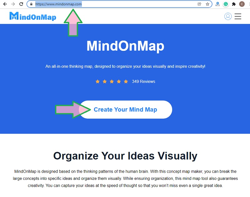 Bubble Map MindOnMap Prisijungimas