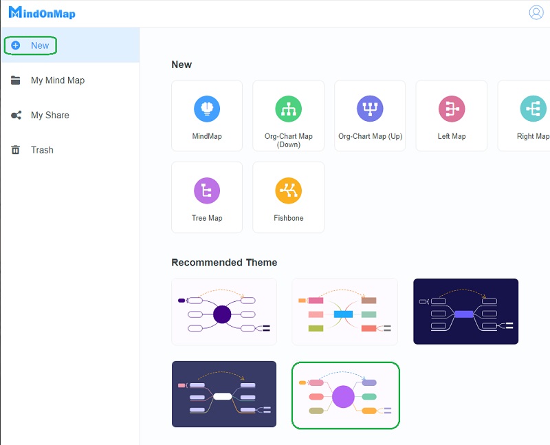 Nexşeya Bubble MindOnMap Nû