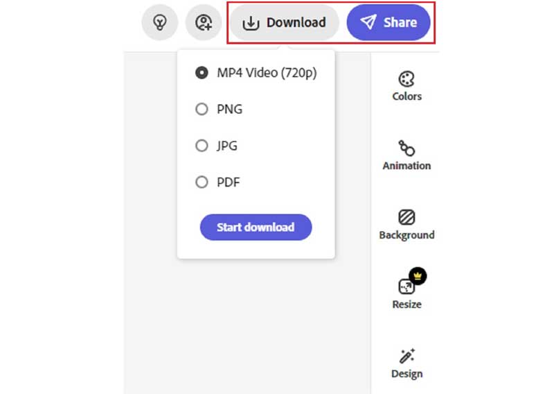 គំនិតផែនទី Adobe Share