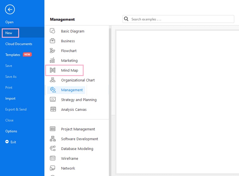 Erstellen Sie eine Mindmap in Visio New