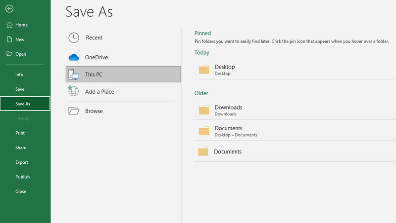 Excel Enregistrer la carte mentale