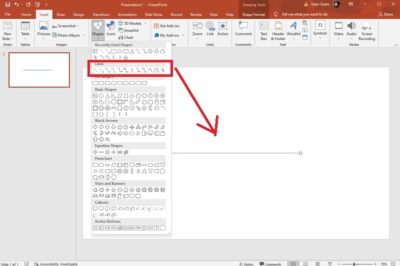 Diagrama de espina de peixe Liñas de PowerPoint