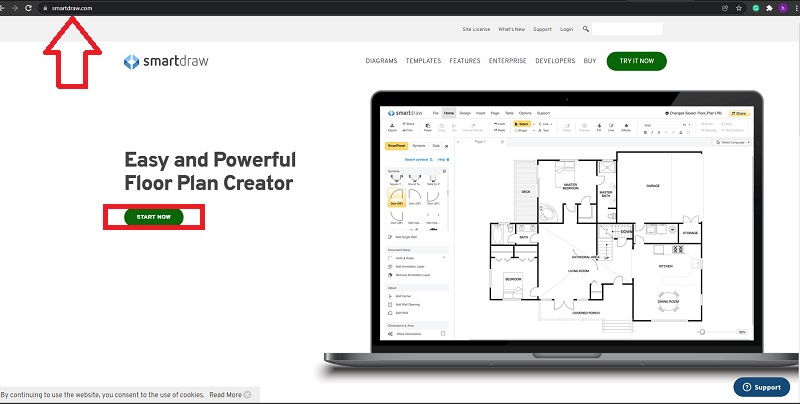 Диаграма на рибена кост SmartDraw Старт