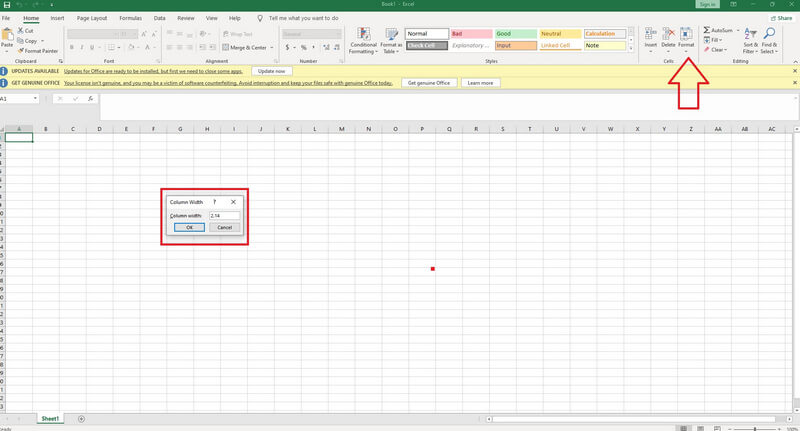 Fluxu-diagrama Maker Excel zutabea