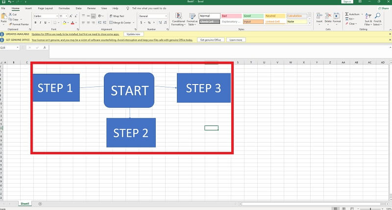 Gwneuthurwr Siart Llif Excel Fformat FF