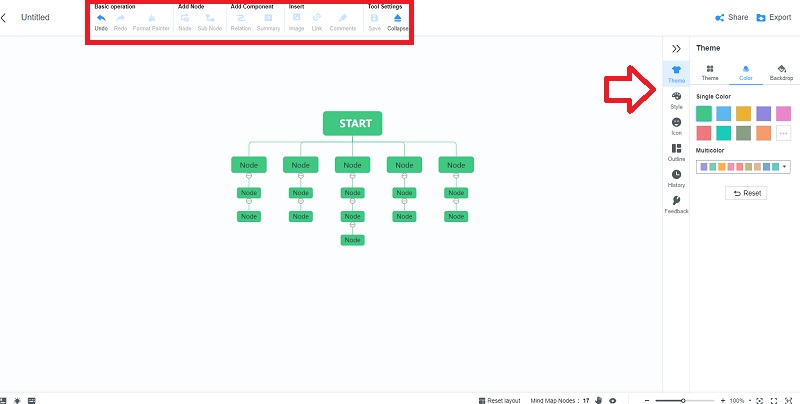 Creador de diagramas de fluxo Mom Create