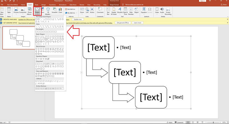 Flowchart Maker MSPP Shapes