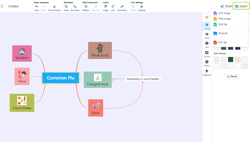 สาเหตุ ผลกระทบ การส่งออก MindOnMap