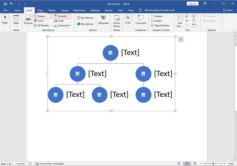 Příloha organizačního diagramu společnosti