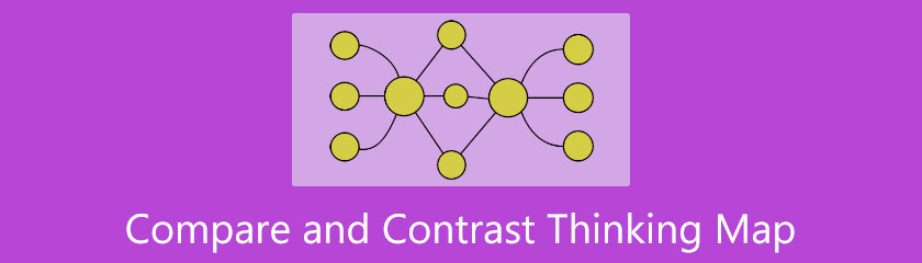 Mapa de pensamiento de comparación y contraste