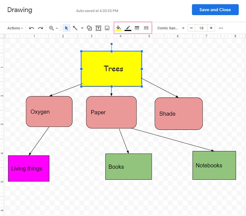 matiz de concepto de Google Docs