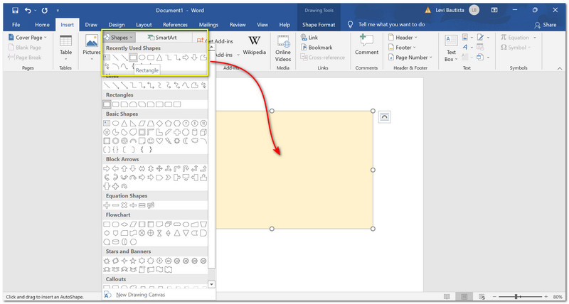 Microsoft Word Form hinzufügen