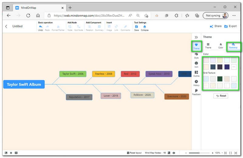 MindOnMap atzeko planoa