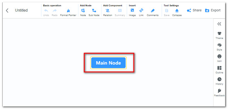 MindOnMap Mian Node