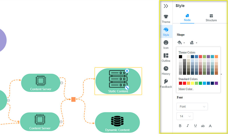 Tilpas Rediger diagram