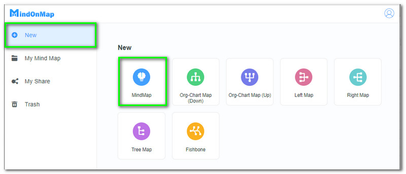 MindOnMap แผนที่ความคิดใหม่