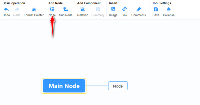 Voeg nodes by