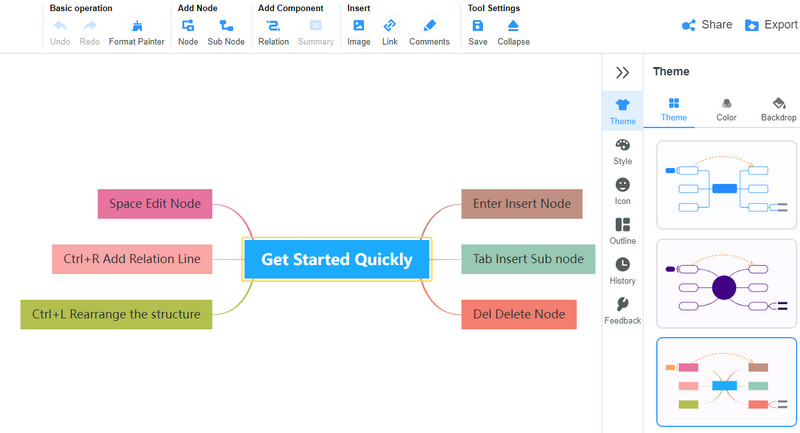 Interfaces MindOnMap