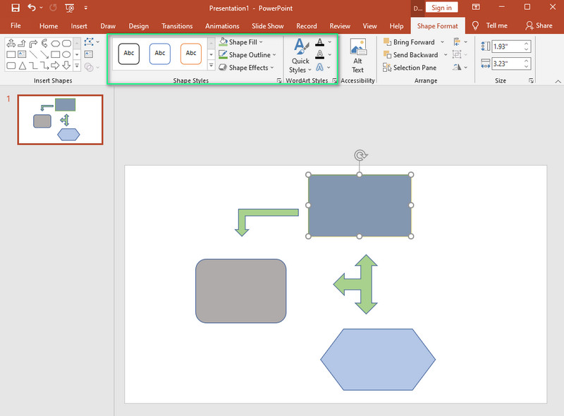 Блок схема в powerpoint