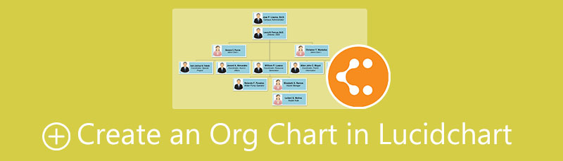 lucidchart org chart picture over name