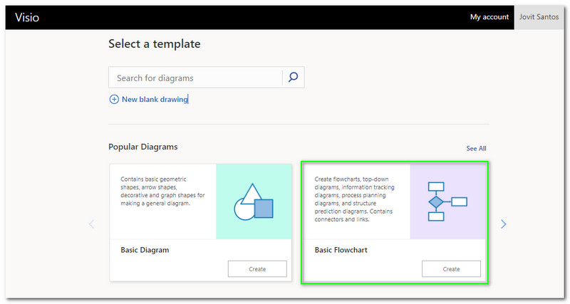 តារាងលំហូរមូលដ្ឋាន MS Visio