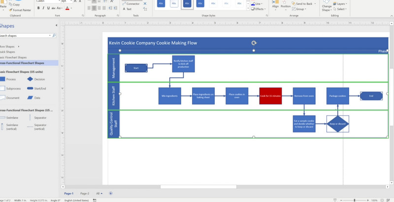 Интерфейс MS Visio