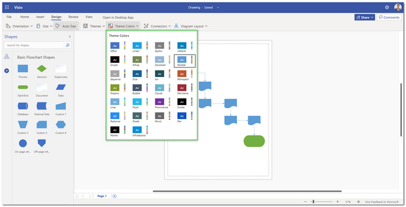 MS Visio temos