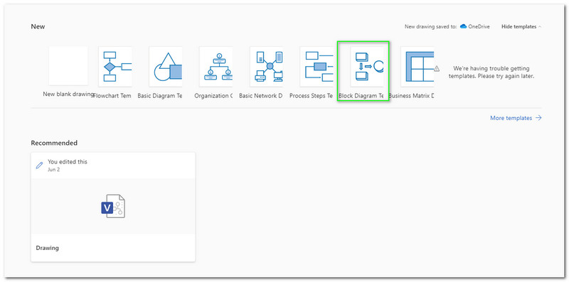 Visio Basic netværksdiagram