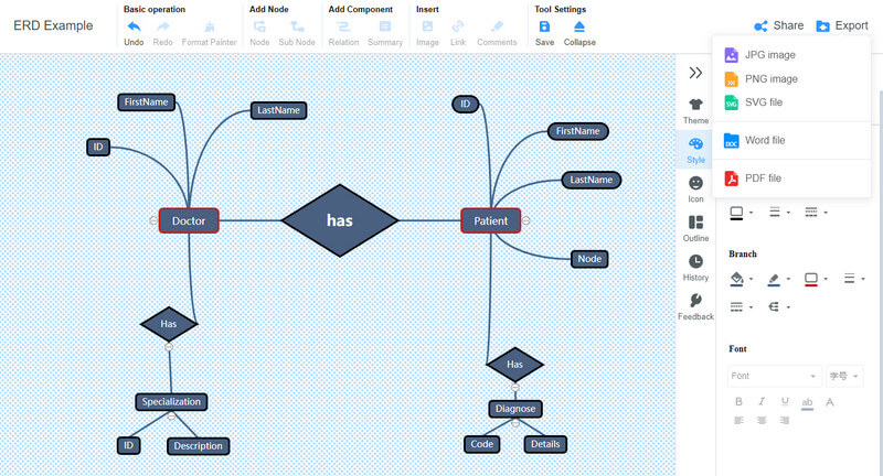 Microsoft visio er диаграмма