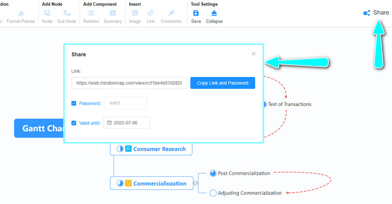 Partekatu Gantt diagrama mapa