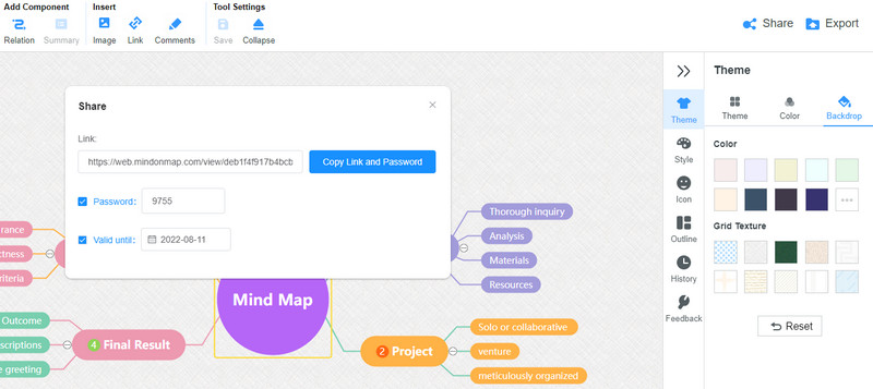 Compartir Exportar mapa mental