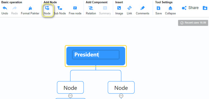 Add Node Text