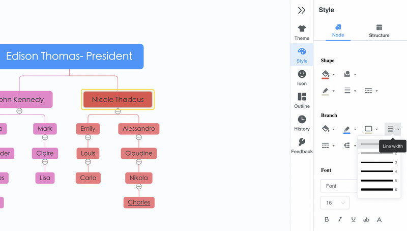 Personalizar organograma