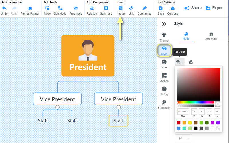 Customize the Org Chart