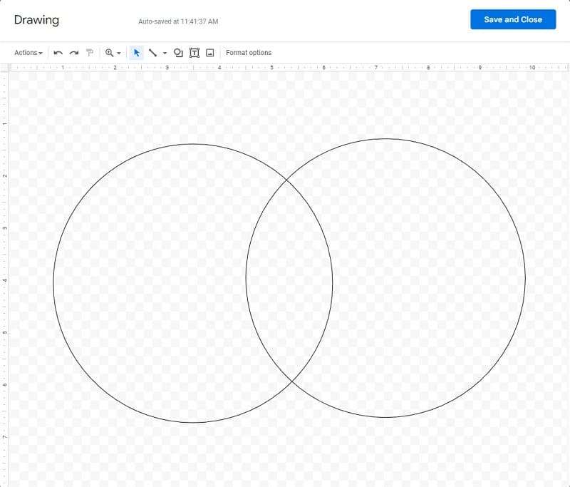 „Google“ dokumentų diagrama