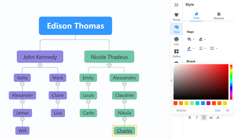 Edit Org Chart