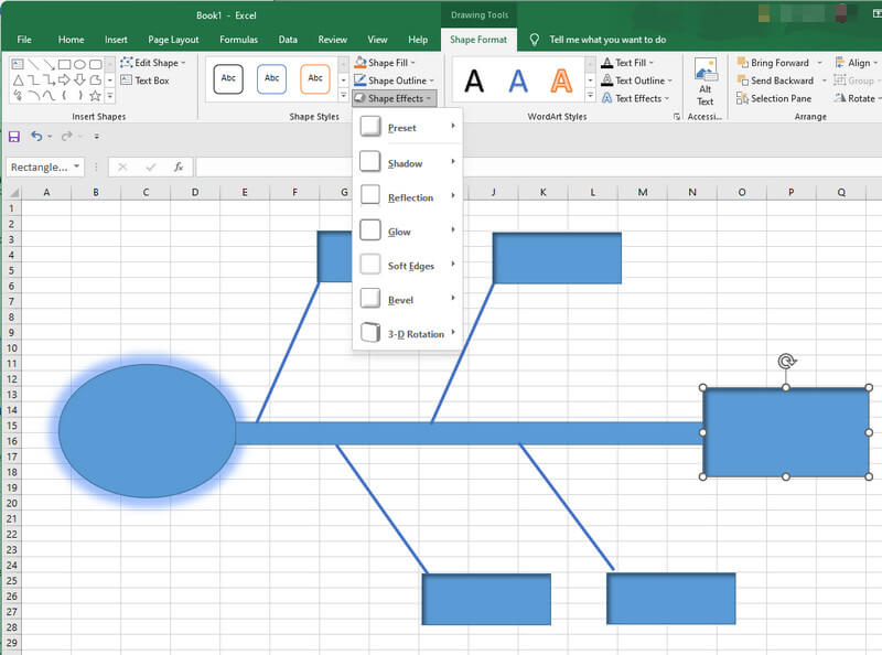 „Excel“ pridėti tinkinimo mazgą