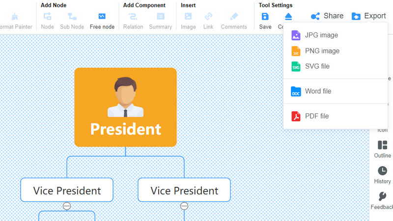 Export the Org Chart