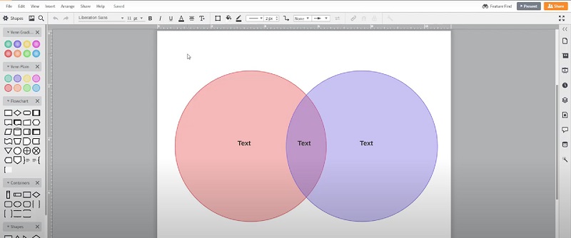 ដ្យាក្រាម Lucidchart Venn