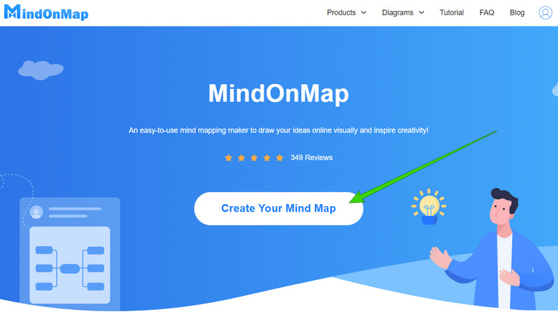 MindOnMap បង្កើតទំព័រ