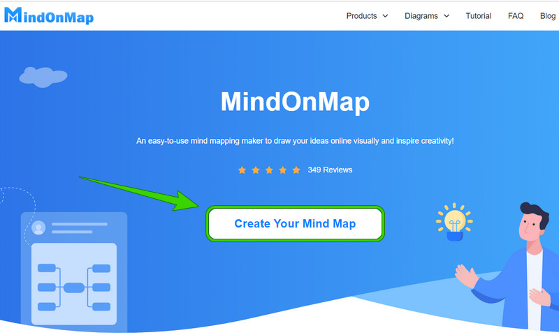 MindOnMap Creare Conectare