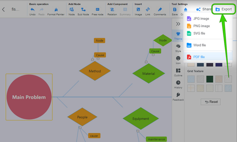 MindOnMap エクスポート ファイル