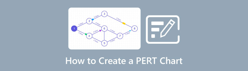 قم بإنشاء مخطط Pert