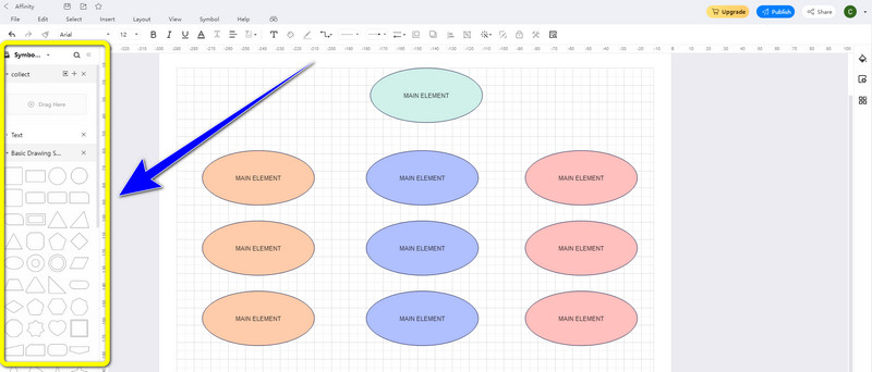 EdrawMax Utiliser des Formes