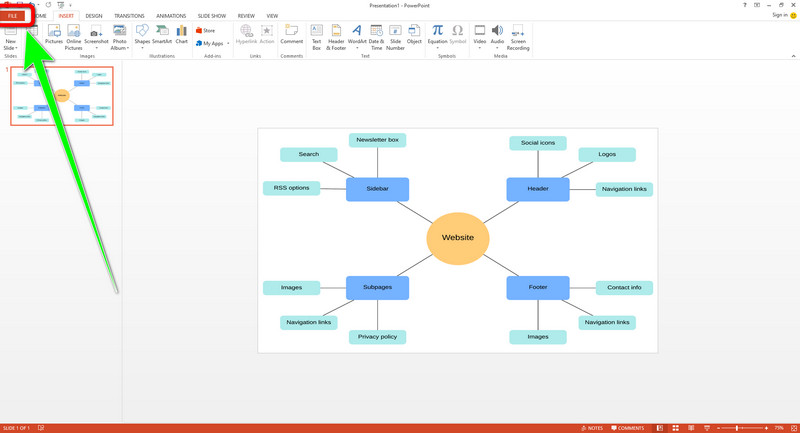 Yakuniy chiqish PowerPoint dasturini saqlang