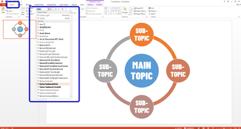 Create Thinking Map Offline